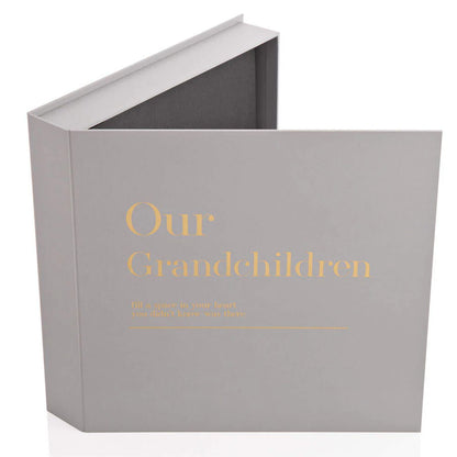 Moments Our Grandchildren Coffee Table Album | 30 Blank Card Pages | 28.5 x 28cm | Grey