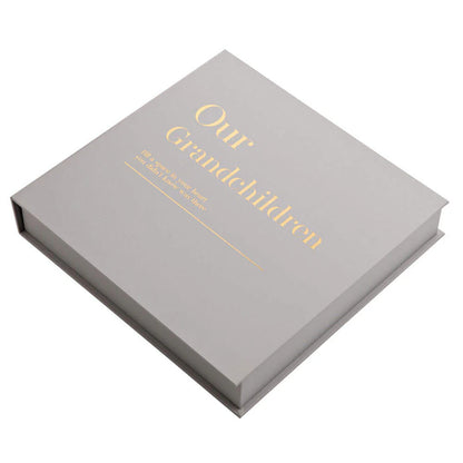Moments Our Grandchildren Coffee Table Album | 30 Blank Card Pages | 28.5 x 28cm | Grey
