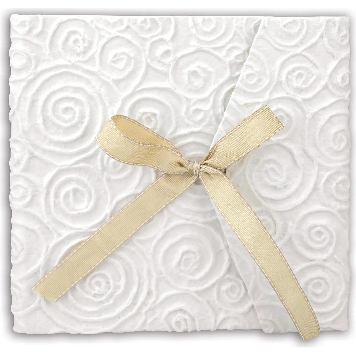 ZEP Letizia 3 White Textured Traditional 23x23 Photo Album - 14 Pages