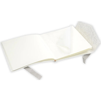 ZEP Letizia 5 White Textured Traditional 23x23 Photo Album - 14 Pages