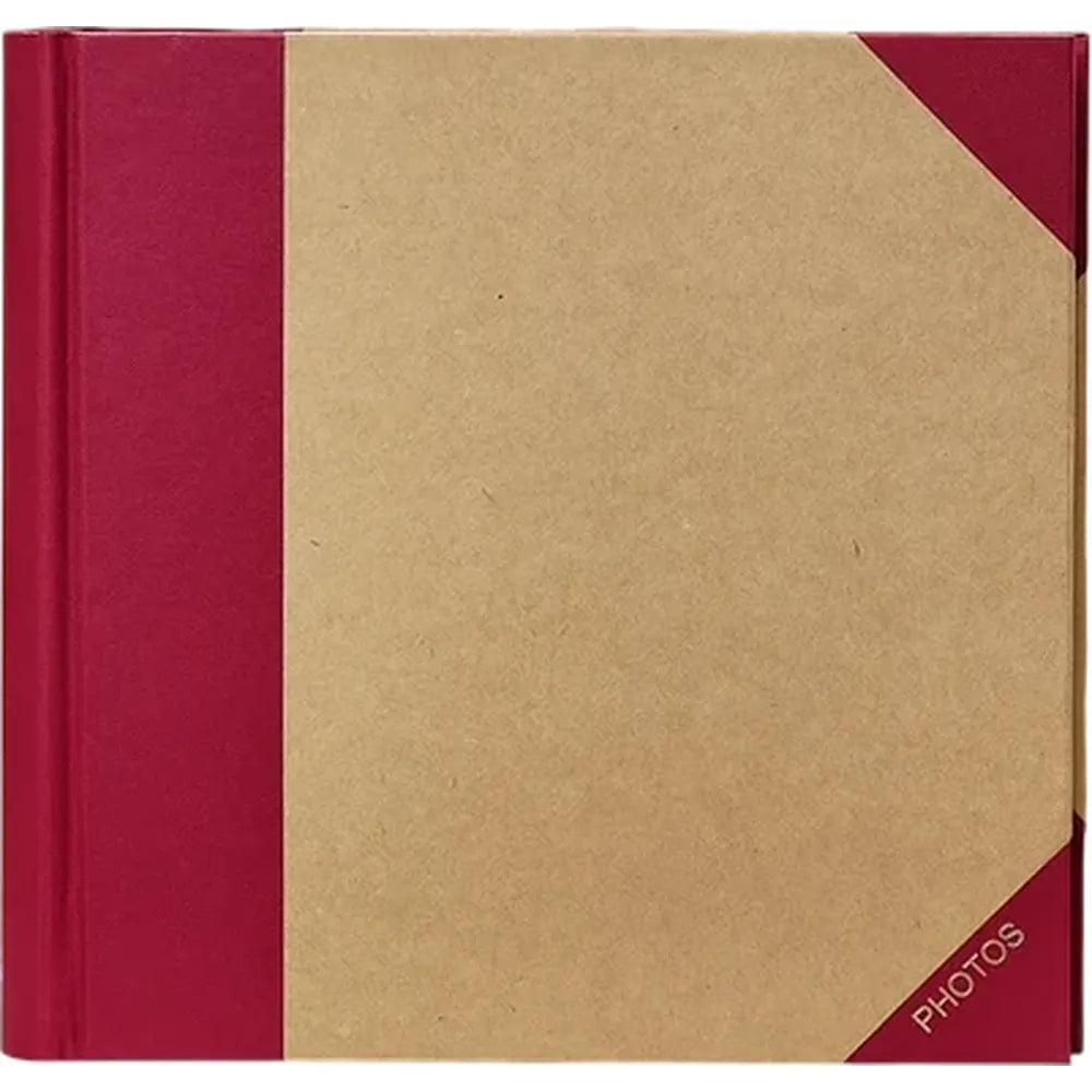 Kenro Green Wood Slip-In Photo Album for 200 6x4" Photos - Red