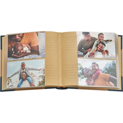 Kenro Green Wood Slip-In Photo Album for 200 6x4" Photos - Blue