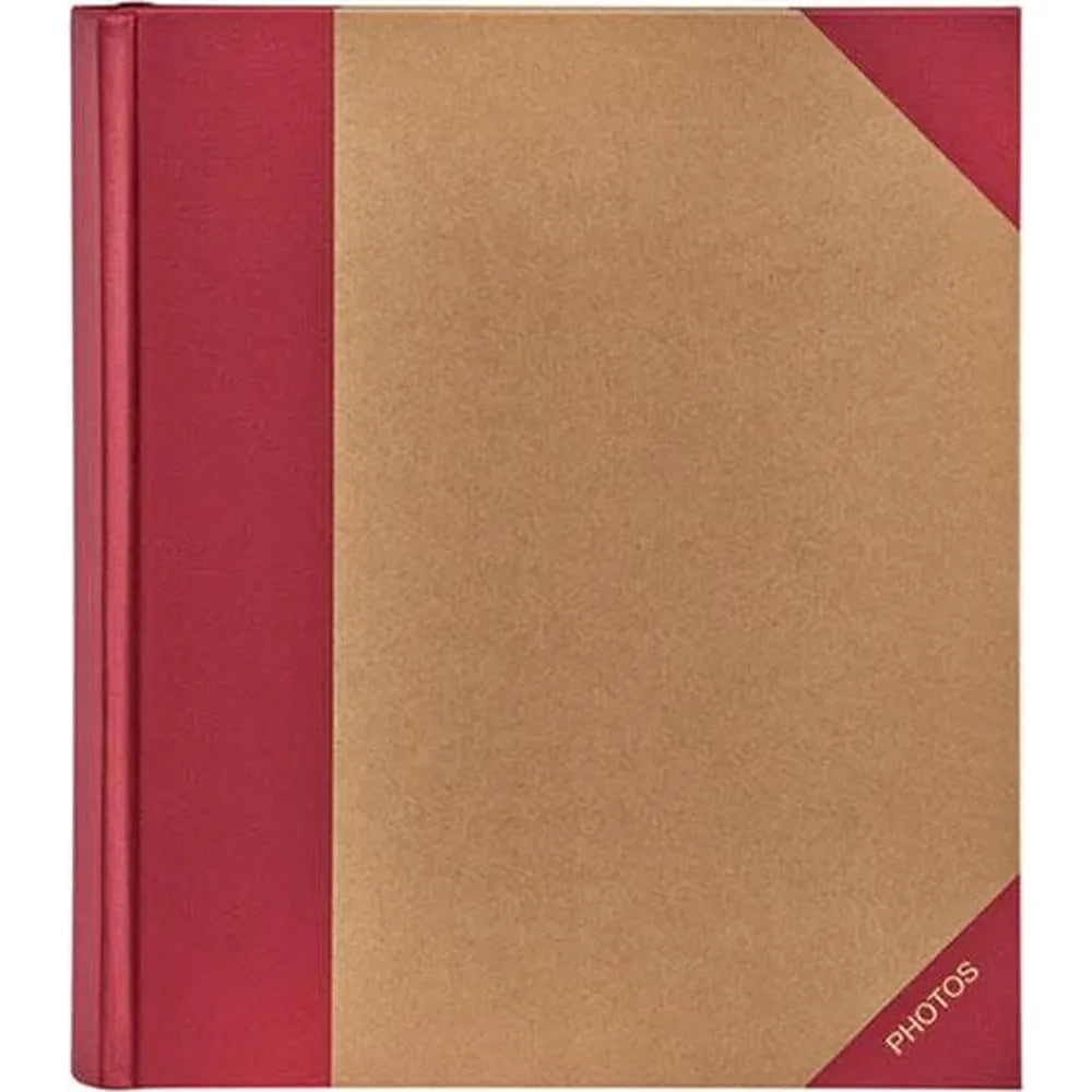 Kenro Green Wood Slip-In Photo Album for 200 7x5" Photos - Red
