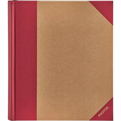 Kenro Green Wood Slip-In Photo Album for 200 7x5" Photos - Red