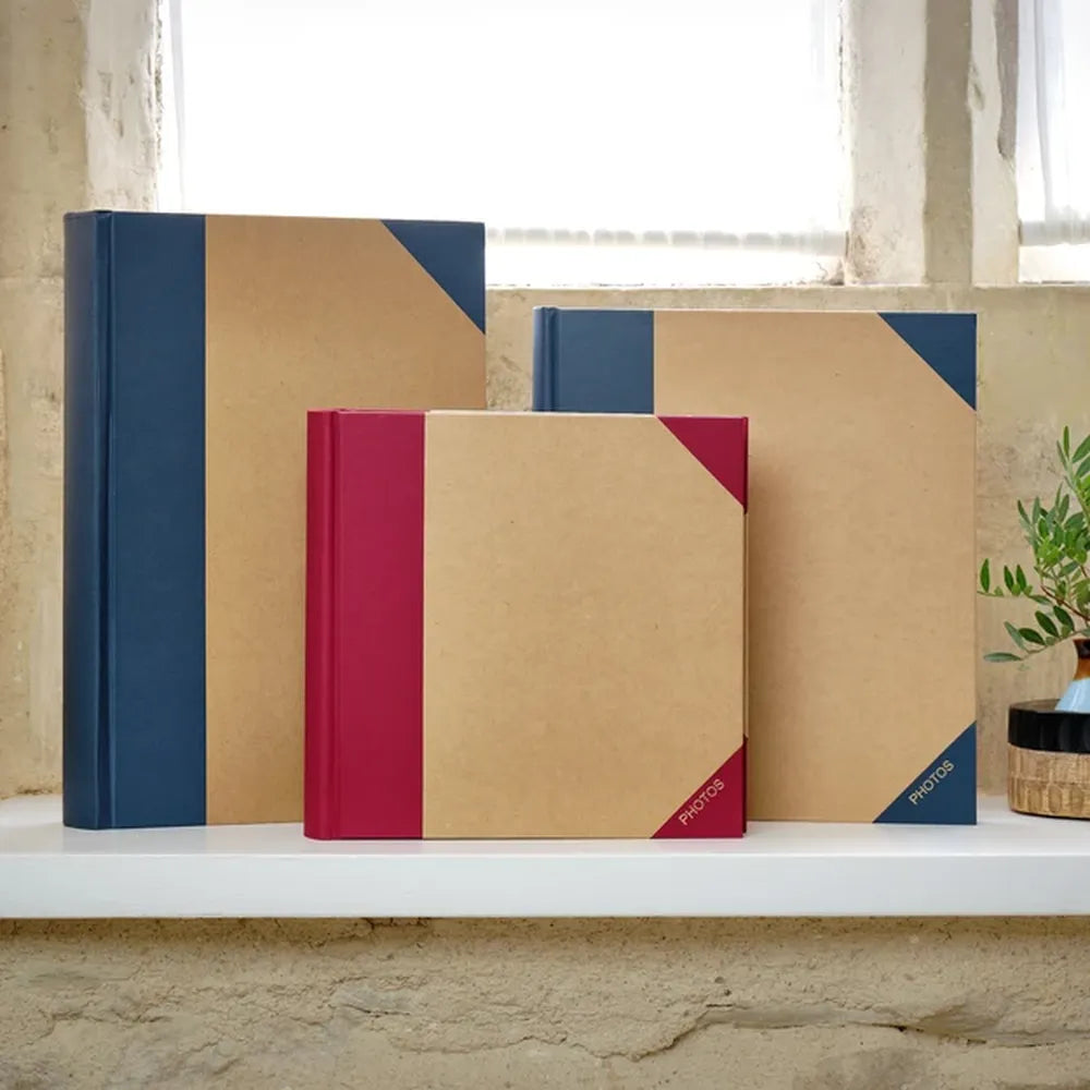 Kenro Green Wood Slip-In Photo Album for 200 7x5" Photos - Blue