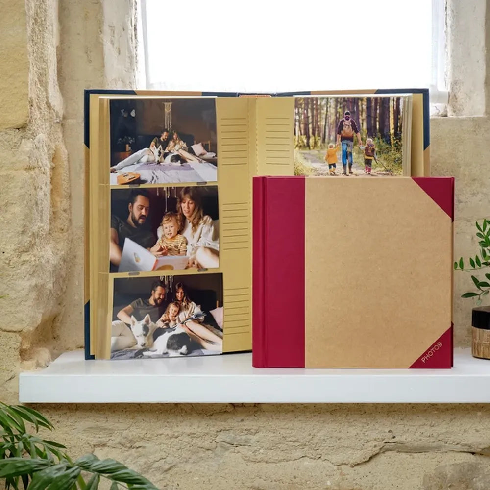 Kenro Green Wood Classic Blue Slip-In Photo Album for 300 6x4" Photos