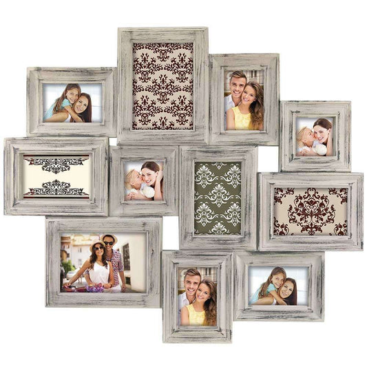 ZEP Galway - Multi Photo Frame - Taupe - 11 Aperture