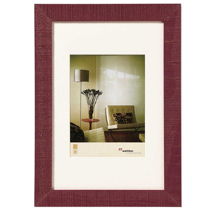 Walther Home Wooden Picture Frame - 8x6 inch - (Insert 6x4 inch) Bordeaux