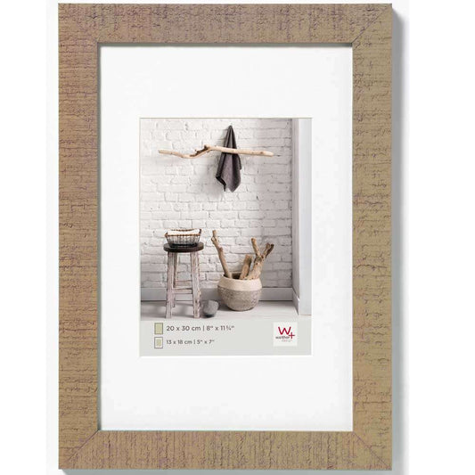 Wooden Picture Frame in Beige Brown for 7x5 inch photo.