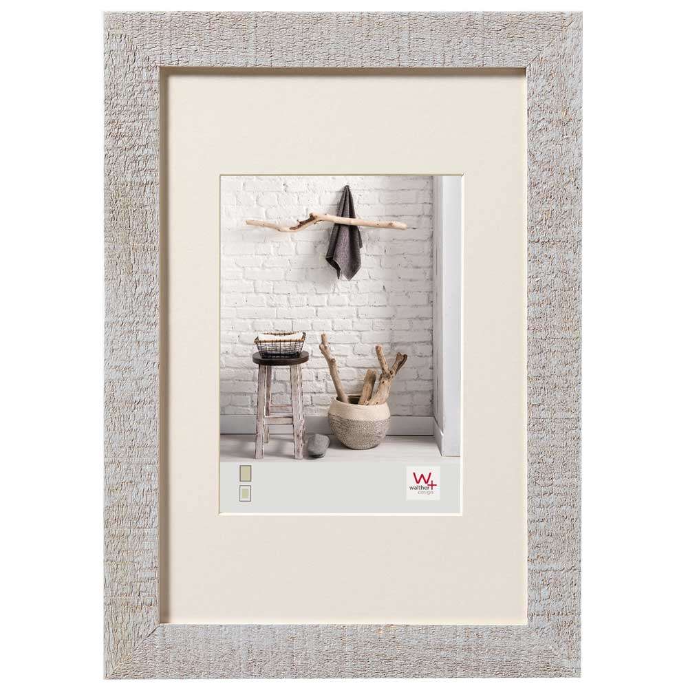 Walther Home Wooden Picture Frame - 8x6 inch - (Insert 6x4 inch) Light Grey