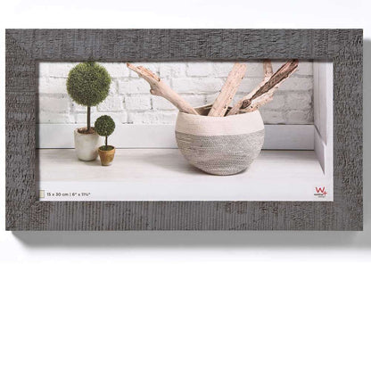 Walther Home Wooden Picture Frame - 11.75x6 inch - Grey