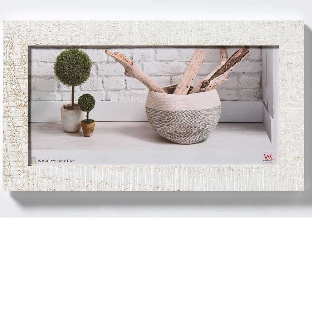 Walther Home Wooden Picture Frame - 11.75x6 inch - Polar White