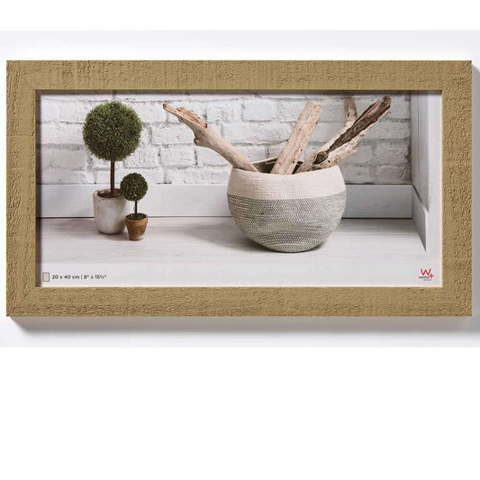 Walther Home Wooden Picture Frame - 15.75x8 inch - Beige Brown