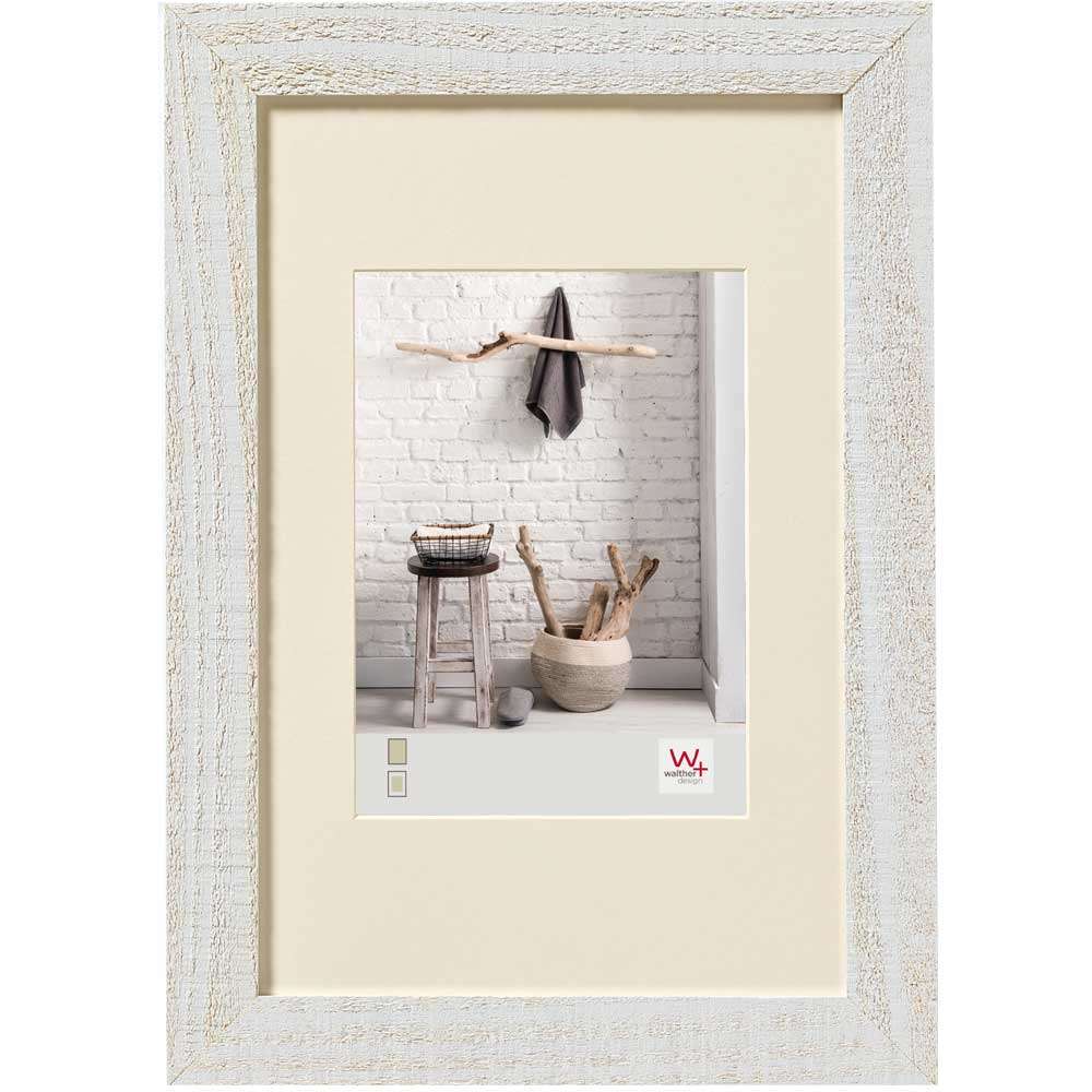 Walther Home Wooden Picture Frame - 11.75x9.5 inch - (Insert 8x6 inch) Polar White
