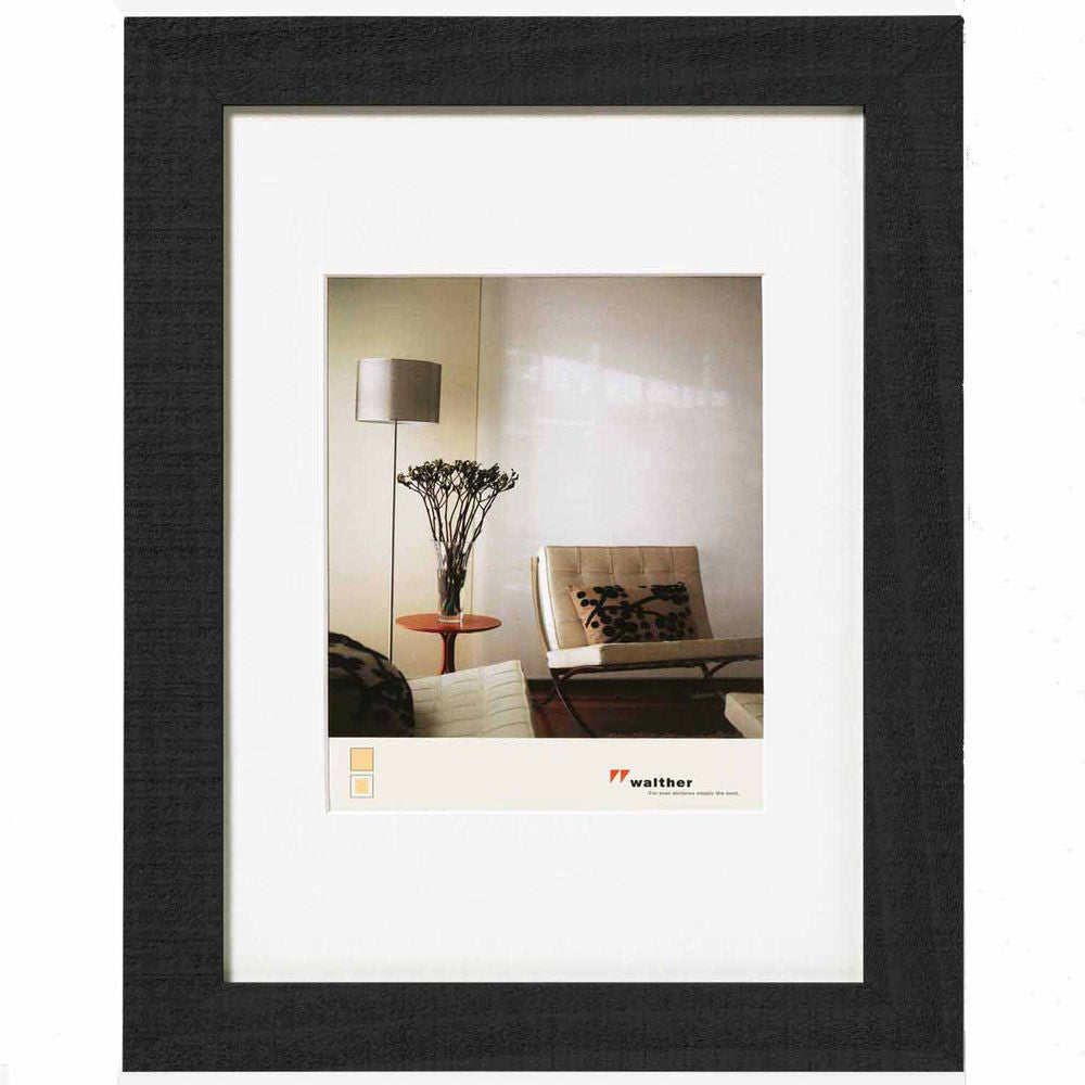 Walther Home Wooden Picture Frame - 6x4 inch - (Insert 4x2.75 inch) Black