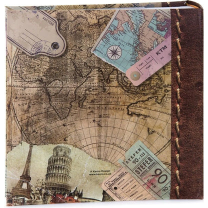 Kenro Old World Map Travel Photo Album for 200 7x5" Photos
