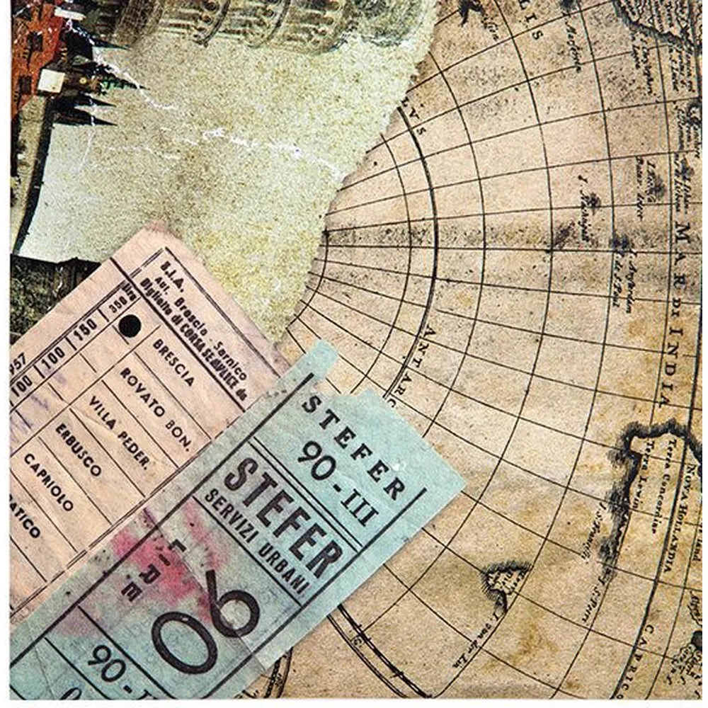 Kenro Old World Map Travel Photo Album for 200 6x4" Photos
