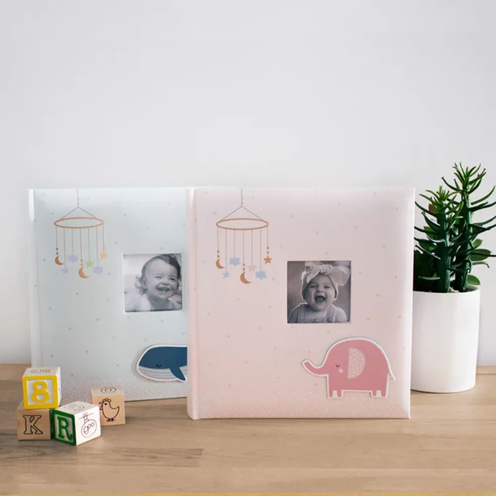 Kenro Pink Elephant Baby Album for 200 6x4" Photos