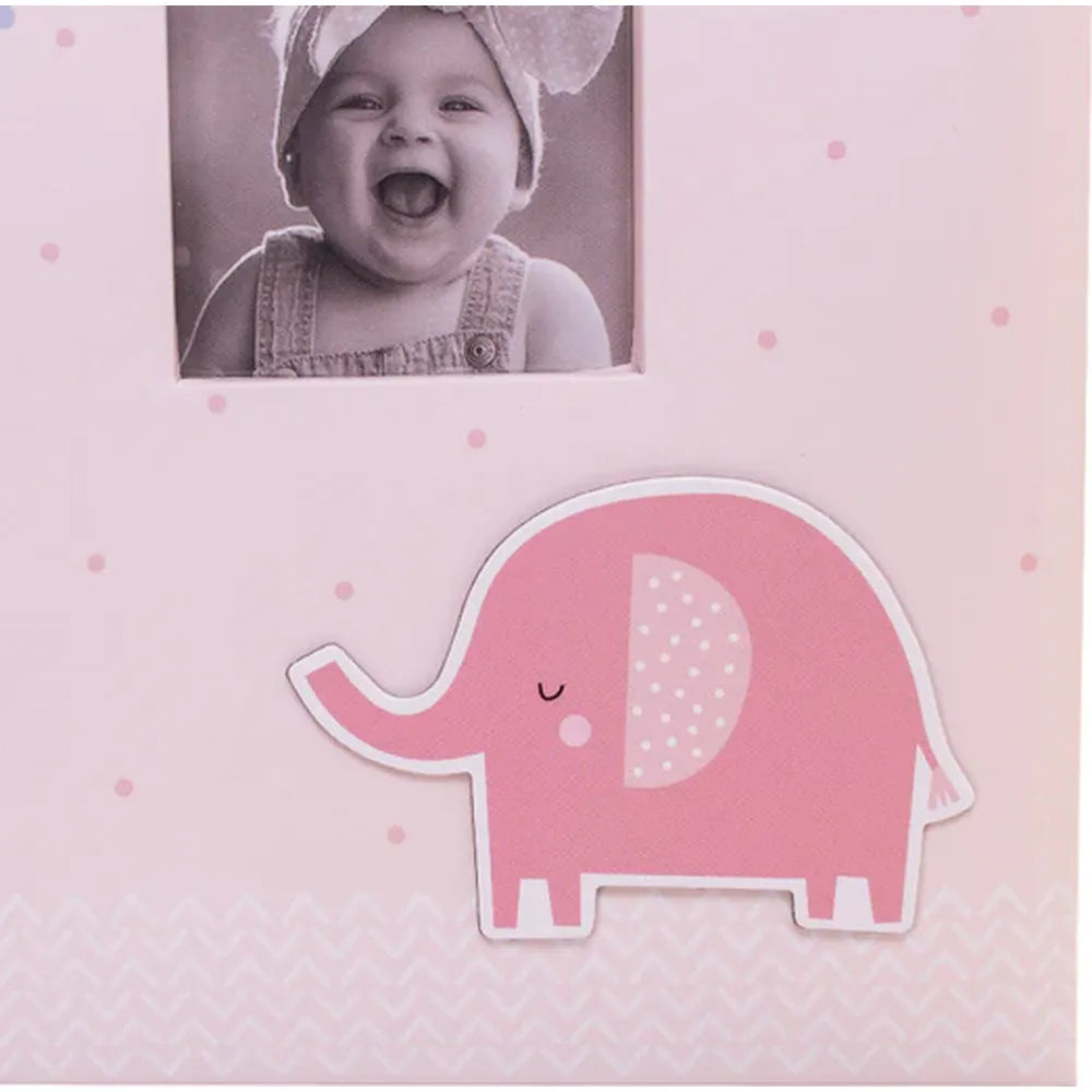 Kenro Pink Elephant Baby Album for 200 6x4" Photos