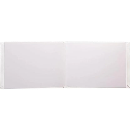 Kenro White Satin Wedding Guest Book - 76 Pages