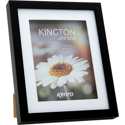 Kenro Kington Shadow Box Photo Frame 10x8" with 8x6" Mat - Black
