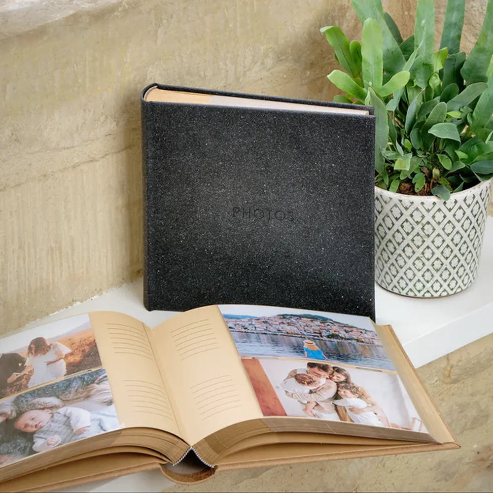 Kenro Signature Series Charcoal Leather Album for 200 6x4" Photos