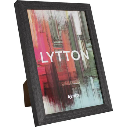 Kenro Lytton Series Wooden 8x6" Photo Frame - Black