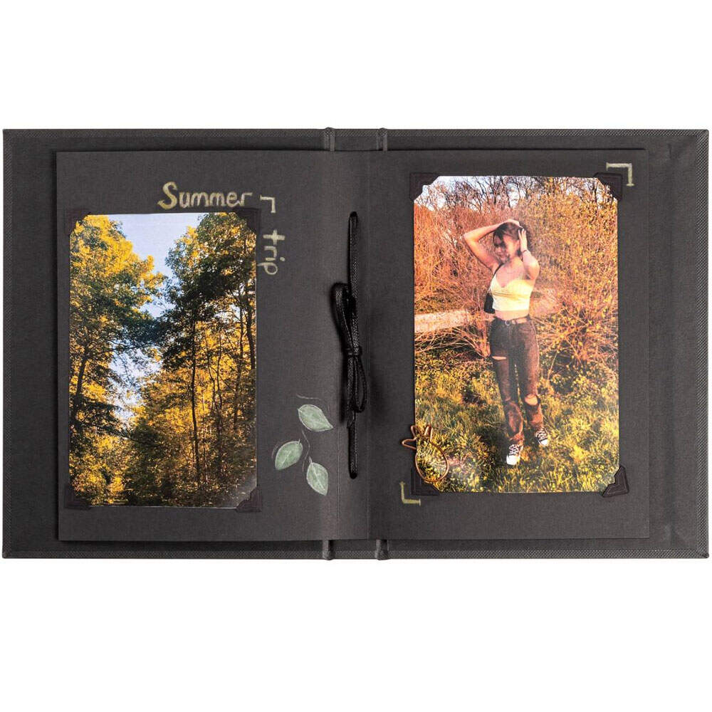 Walther Pimp and Create Scrapbook Vertical Photo Album | 24 Photos | Black