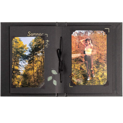 Walther Pimp and Create Scrapbook Vertical Photo Album | 24 Photos | Black