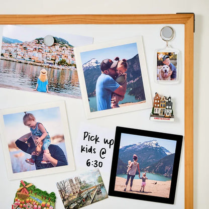 Kenro 4×4" Acrylic Magnetic Photo Frame for Fridge - Black