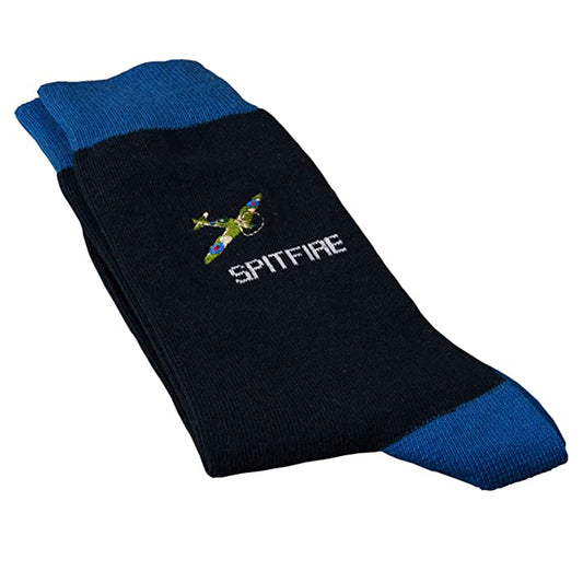 Spitfire Socks | Military Heritage Mens Socks | WWII RAF Gift | UK Size 7-12