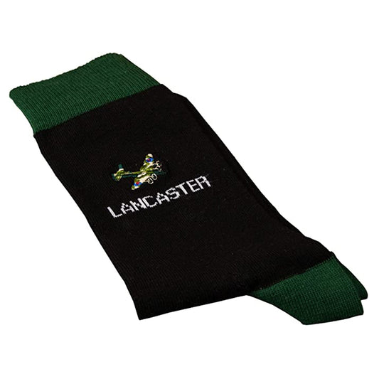 Lancaster Bomber Socks | Military Heritage Mens Socks | WWII RAF Gift | UK 7-11