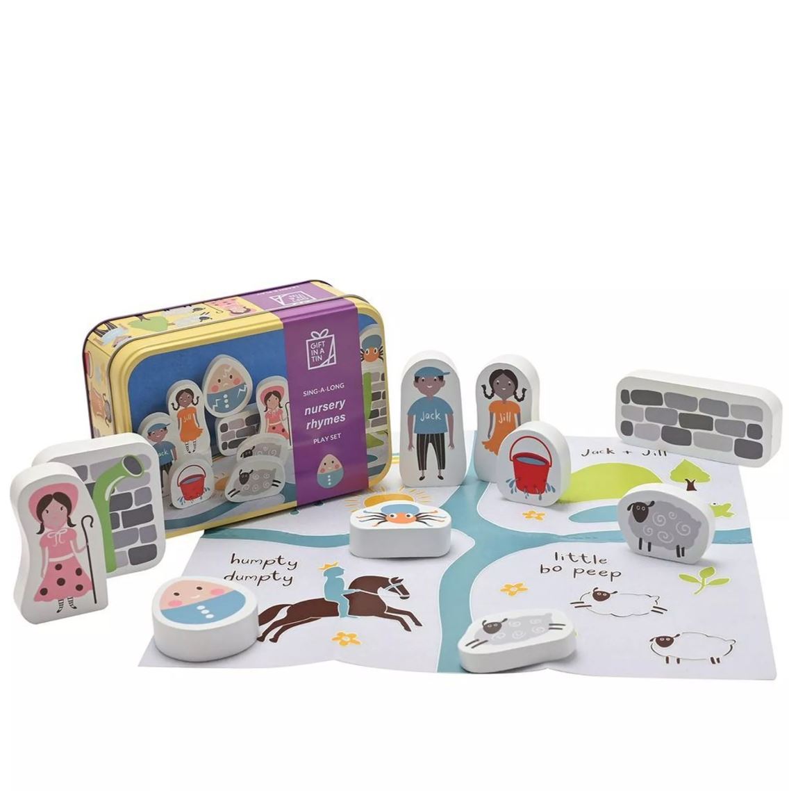 APPLES TO PEARS® Sing-Along Nursery Rhymes Play Set – Gift in a Tin, Ages 3+