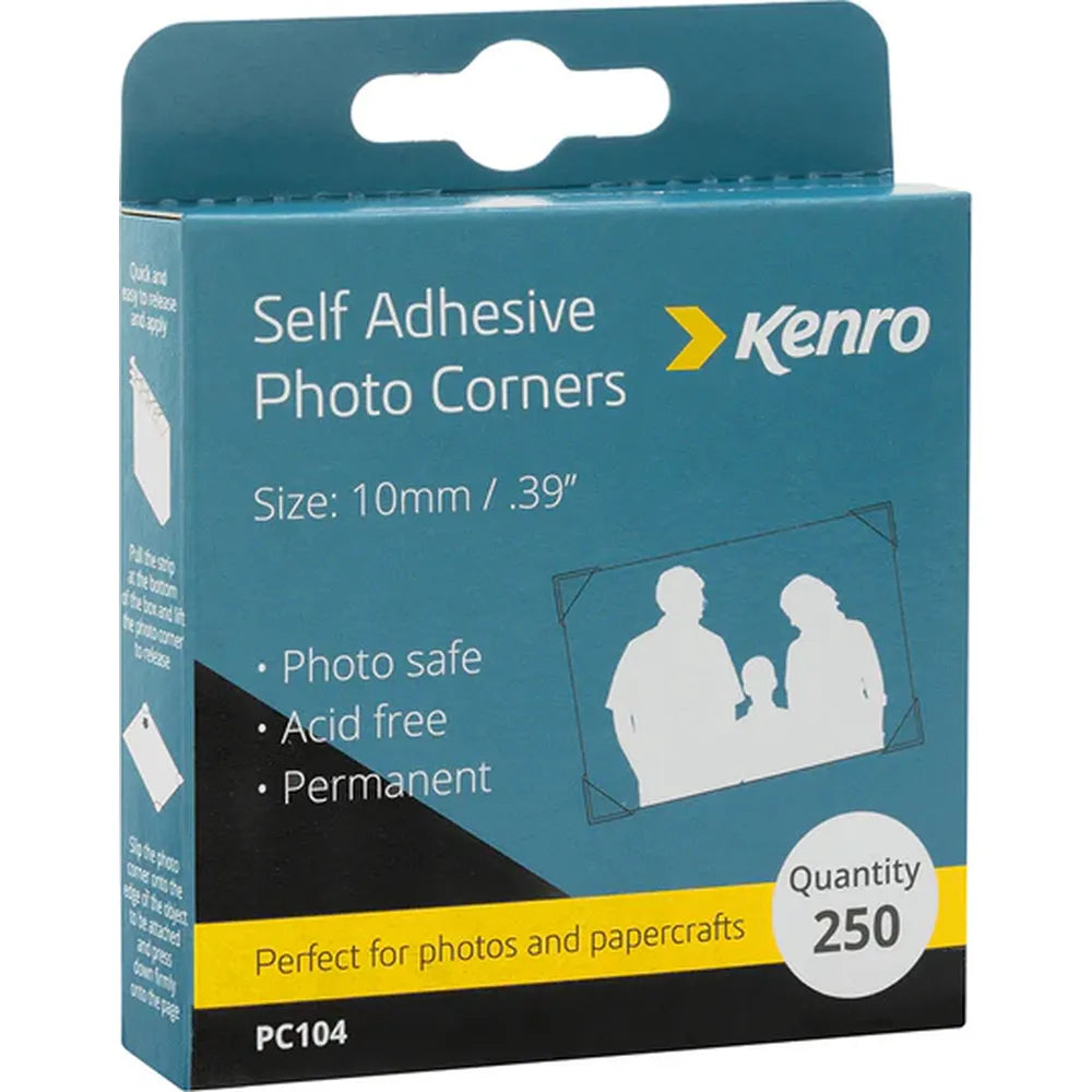 Kenro Photo Corners for Traditional Photo Albums - 250pcs
