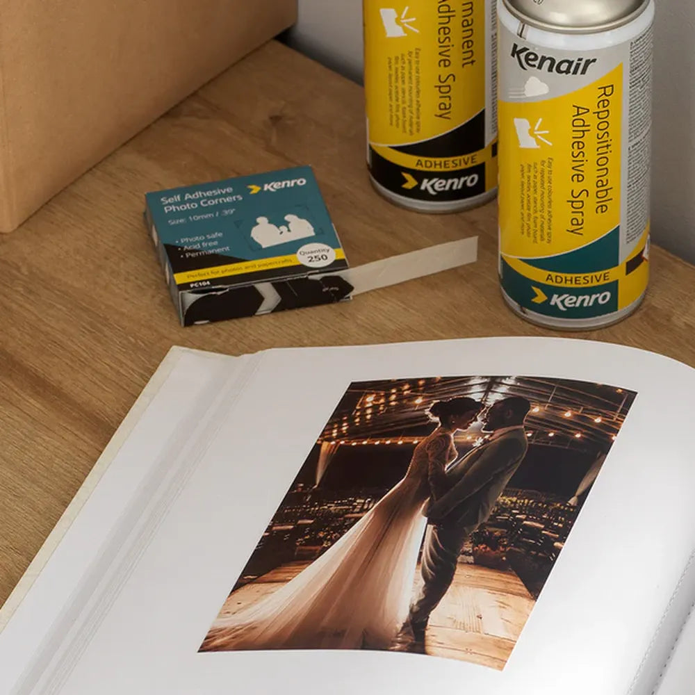 Kenro Photo Corners for Traditional Photo Albums - 250pcs