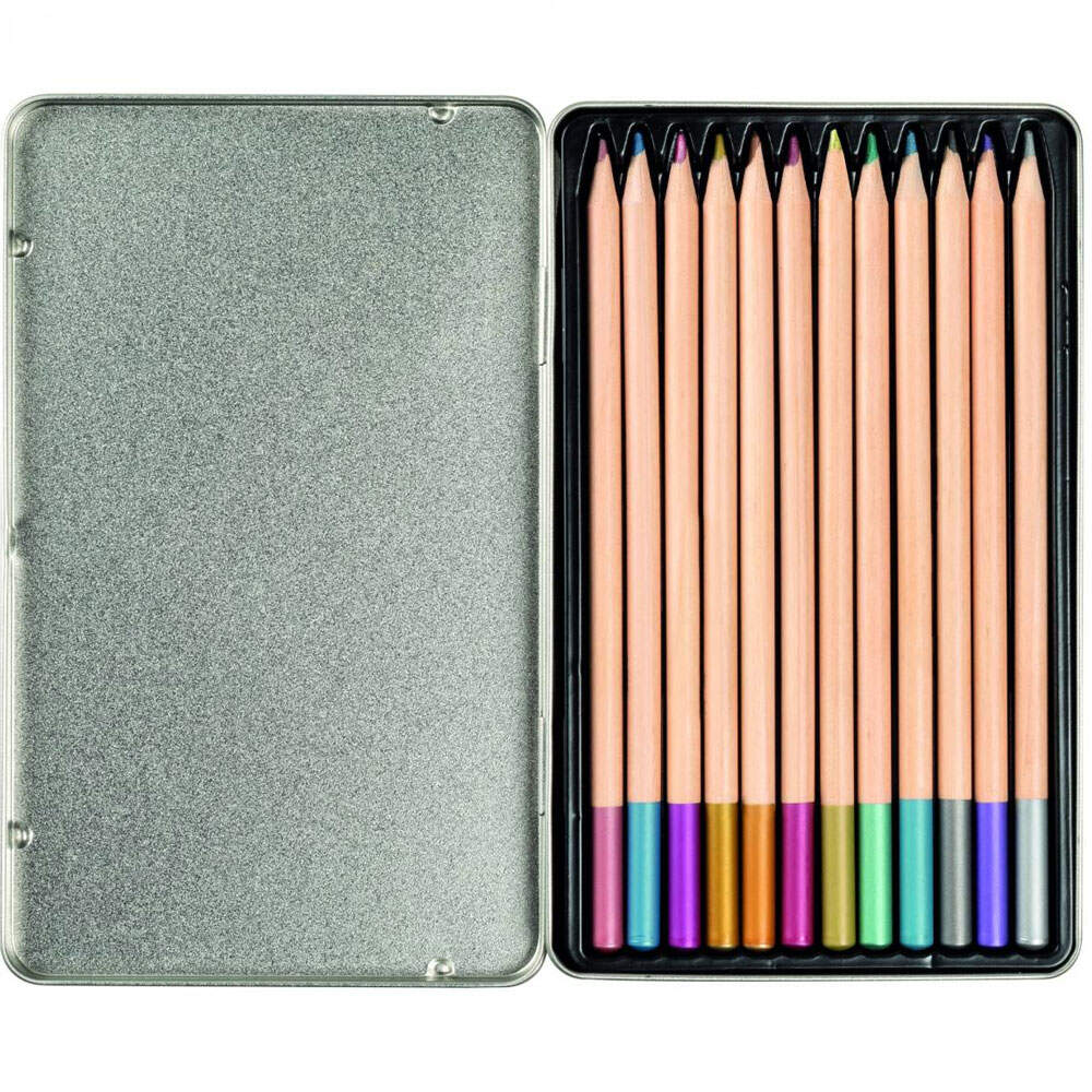 Walther Design Pimp & Create Wooden Coloured Pencils - 12 pieces | Break Proof Wooden | High Quality