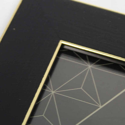 Black & Gold 6x4 Photo Frame