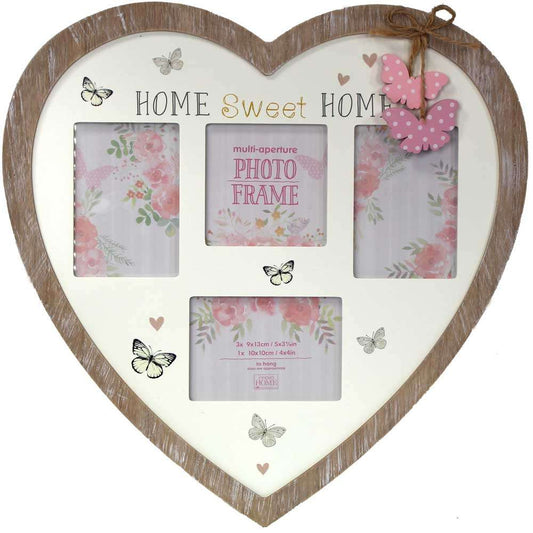 Home Sweet Home Multi Aperture Photo Frame for 4 Photos Mixed Sizes