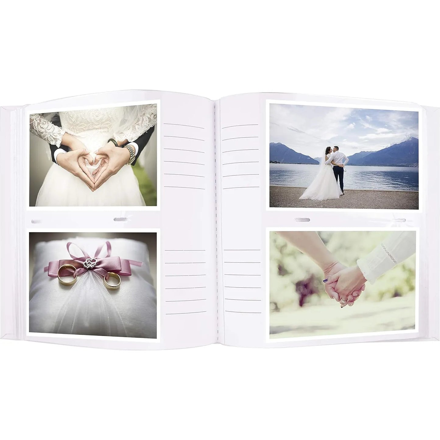 Kenro Pearl Wedding Rings Photo Album for 200 6x4" Photos
