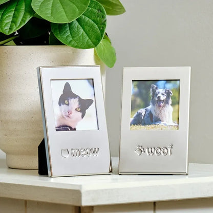 Perfect Paws Silver Plated 2x2 Photo Frame - Dog