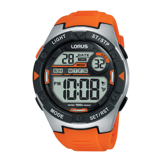 Lorus R2303NX9 - Digital Watch Mens - Orange