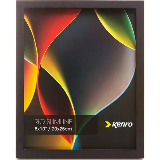 Kenro Rio Slimline 8x6 Photo Frame - Black