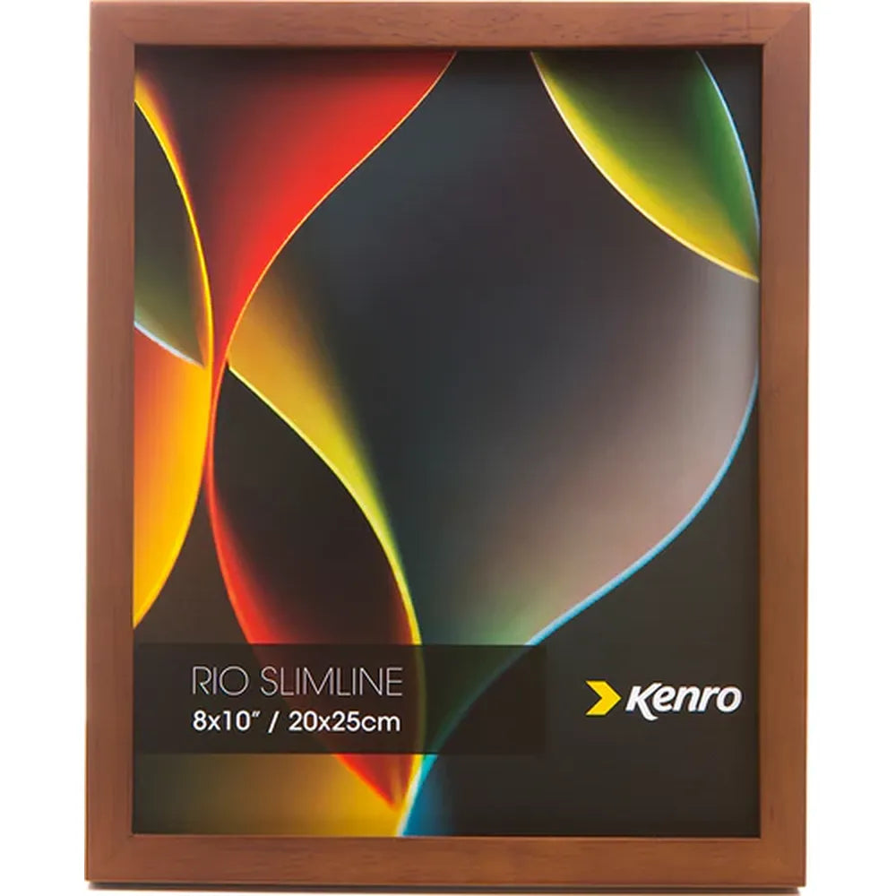 Kenro Rio Slimline 8x6 Photo Frame - Dark Oak