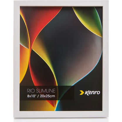 Kenro Rio Slimline 8x6 Photo Frame - White