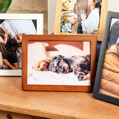 Kenro Rio Slimline A4 Photo Frame - Dark Oak
