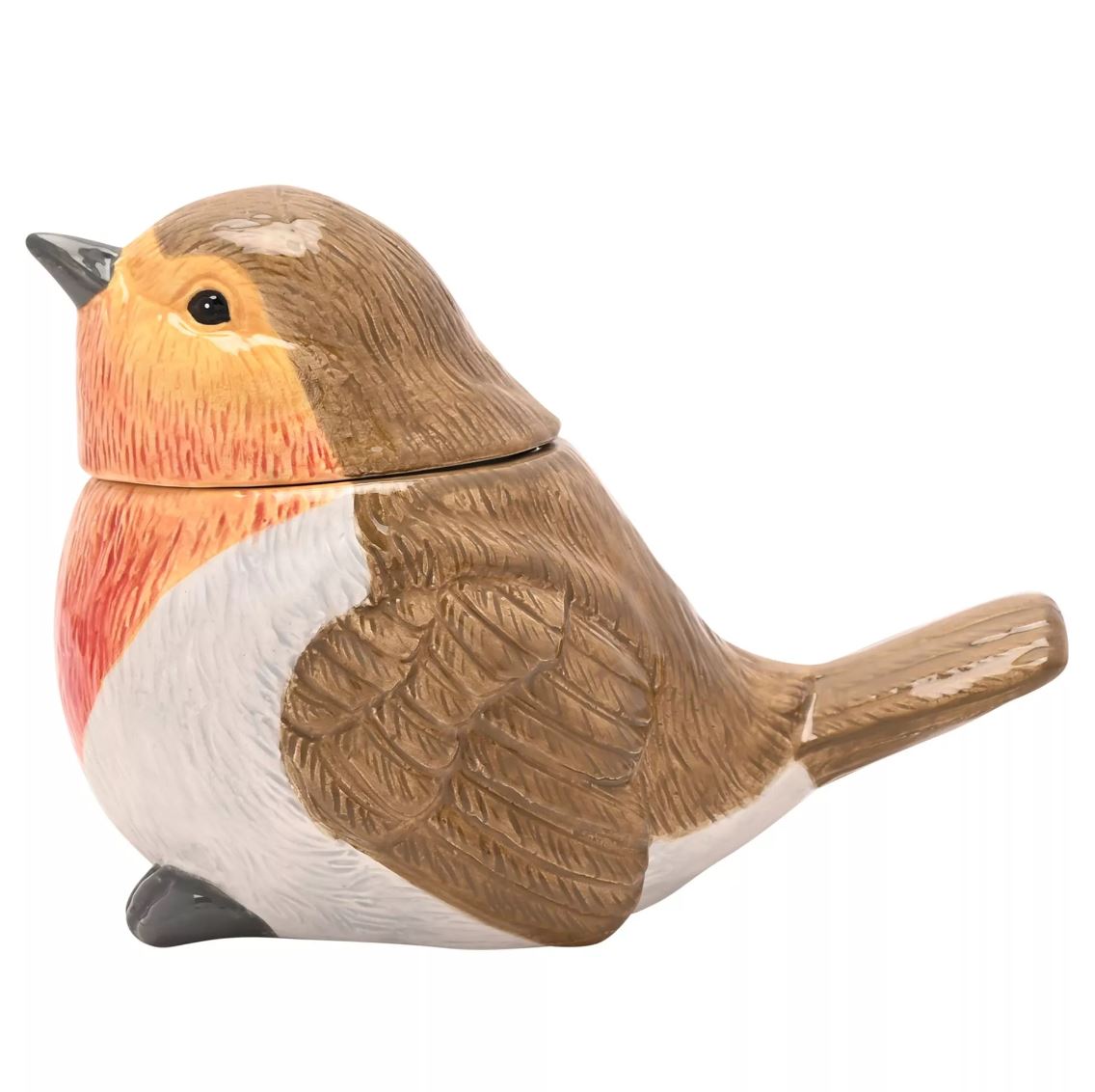 Bird-shaped container with a white background