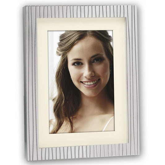 Paxi Silver Stripe 8x6 Photo Frame