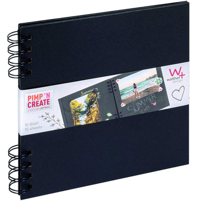 Walther Pimp and Create Scrapbook Photo Album | 30 Pages | Black