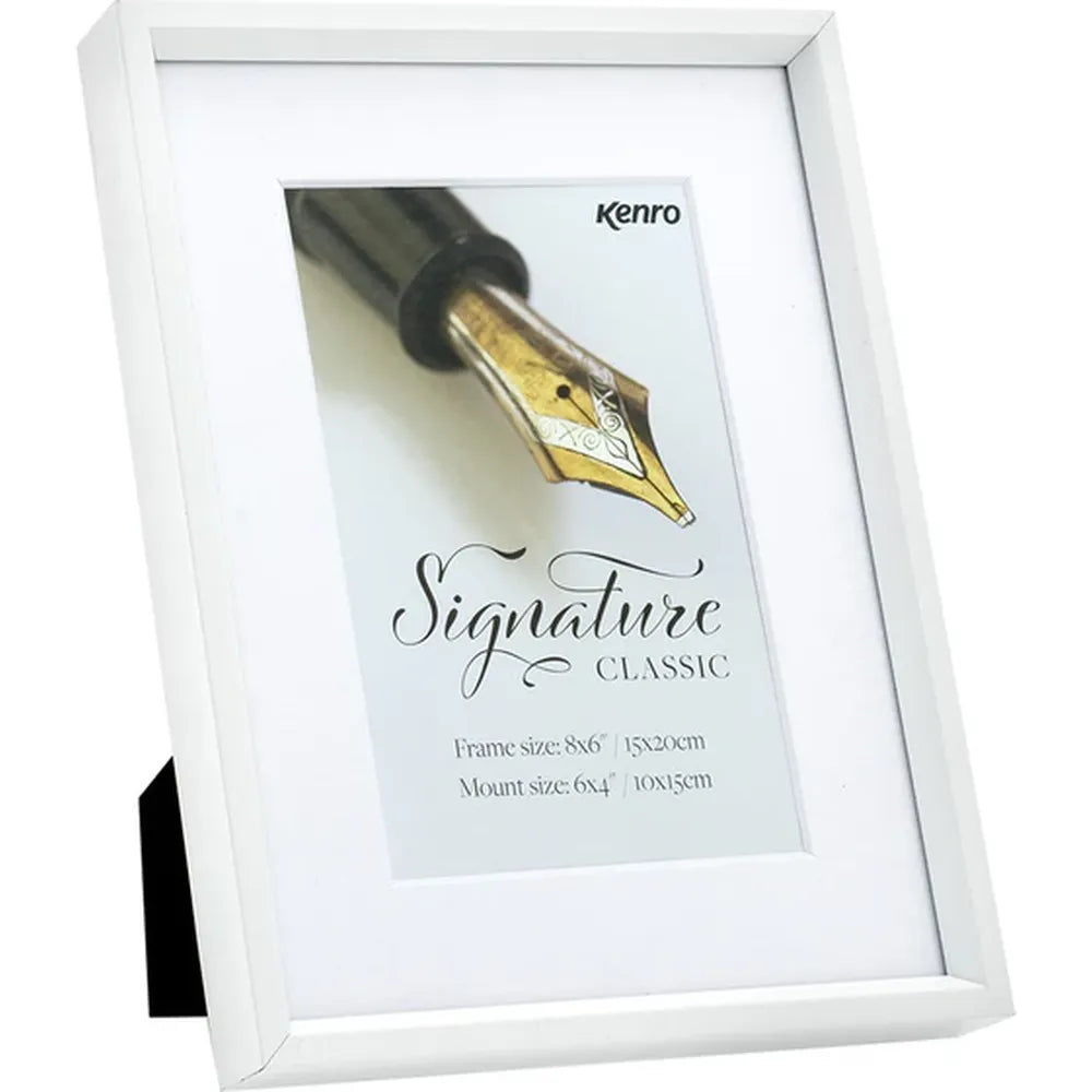 Kenro Signature Classic Photo Frame 8x6" - White