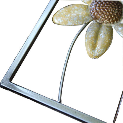 Capri Flower Metal Multi Photo Frame Overall Size 30x12 Inches